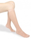 Pintoli Style 1007 Women's Ultra Sheer Compression Socks, 15-20mmHg, Knee High, Nude, Medium Size