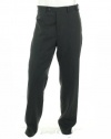 Calvin Klein Mens Flat Front Slim Fit Charcoal Gray Wool Dress Pants - Size 38 x34