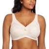 Glamorise Women's Magiclift All-Over Lace Soft Cup Bra