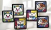 New Romero Britto Coasters Cat Set of 6 Drink Holder Beer Wine Drink Gift Save !