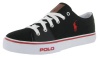 Polo Ralph Lauren Men's Cantor Low Sneaker,Black,12 D US