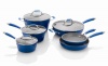 Fagor Michelle B. 10-Piece Induction Ready Forged Aluminum Cookware Set, Blue