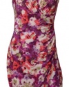 Lauren Ralph Lauren Dress Women's Lilac Multi Floral Print JerseyDress Petite