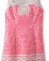 Lilly Pulitzer Girls 7-16 Little Delia Dress, Cosmo Pink Mini Party Favors, 10