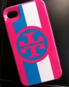 Tory Burch Roslyn Logo Stripe Hardshell Case for iPhone 4/4s - Orchid Pink Multi