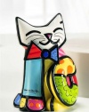 New Romero Britto Fun Cat Ceramic Authentic Figurine Sculpture Collectible Gift