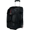 High Sierra Carry On Expandable Wheeled Duffel with Backpack Straps Black AT656-0