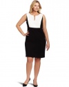 Calvin Klein Women's Plus-Size Wmn Colorblock Dress