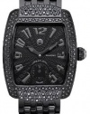 Michele Woman's MWW02A000511 Urban Mini Noir Black Diamond Black IP Bracelet Watch