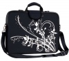 Laurex 15.4,15.6 & 16 Laptop/Notebook Sleeve Case Bag w/Handle & Shoulder Strap - Black Orchid