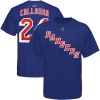 NHL Reebok New York Rangers #24 Ryan Callahan Royal Blue Player T-shirt