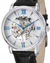 Stuhrling Original Men's 458G2.33152SET Classic Delphi Chamberlain Mechanical Skeleton Silver Dial Watch Set