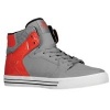 Supra - Mens Vaider High Top Shoes, Size: 15 D(M) US Mens, Color: Grey / Red/White