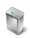 simplehuman Rectangular Sensor Trash Can, Fingerprint-Proof Brushed Stainless Steel, 40-Liter /10.5-Gallon