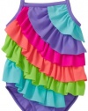 Flapdoodles One Piece Little Girls Ruffled Swimsuit 2t - 6x (2t)