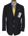 Ralph Lauren Mens Single Breasted 2 Button Navy Blue Wool Blazer Sport Coat Jacket