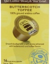 CBTL Butterscotch Toffee Coffee Capsules By The Coffee Bean & Tea Leaf, 16-Count Box