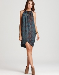 Add an exotic touch to your fall evenings with this Rebecca Taylor dress in an alluring python print. Give it a cocktail spin with stilettos or edge it up with booties.