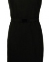 Calvin Klein Women's Basic Belted Sheath Dress Black