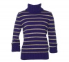 Lauren Ralph Lauren Women's Petite Cowl Neck Striped Sweater
