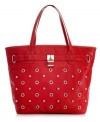 Indulge your fashion sweet tooth with this whimsical take-anywhere tote from Nine West. Adorned with signature silver-tone hardware and shiny ball and circle accents, it's ample interior stashes everything from your work laptop to favorite weekend coverup.