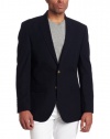 Tommy Hilfiger Men's Trim Fit 2 Button Side Vent Coat, Navy, 44 Regular