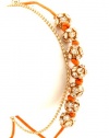 Fashion Jewelry - Gold Tone Small Rhinestone Balls Ajustable Cord Bracelet - By Fashion Destination | Free Shipping