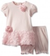 Biscotti Baby-Girls Dress And Bloomer, Pink, 9 Months