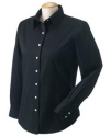 Devon & Jones Women's Long Sleeve Premium Twill Button Down Dress Shirt D590W