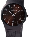 Skagen Men's SK233XLTMD Titanium Brown Espresso Dial Watch