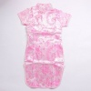 Chinese Girls Phoenix Cheongsam Mini Dress Pink Available Sizes: 6M, 3T, 4, 6, 8, 10, 12