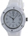 Oceanaut Women's 4AA1C3804 Aqua White Rubber Watch