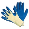G & F 1607XL Cut Resistant 100-Percent Kevlar Gloves, Heavy Weight Textured Blue Latex Coated, XLarge, 1-Pair