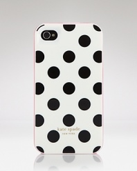 Seriously spotted. kate spade new york's polka dot splashed iPhone case is a classic graphic for your gadget.