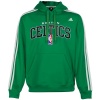 NBA adidas Boston Celtics Three Stripe Pullover Hoodie Sweatshirt - Kelly Green