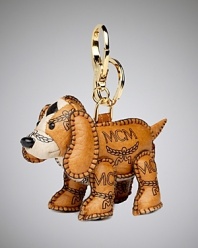 Heritage-inspired style is a lock with this key chain from MCM, crafted of cotton. It's oh so doggone cute.