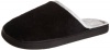 ISOTONER Women's Microterry Chukka Clog Slippers, Black, 9.5/10
