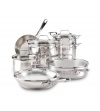 Emeril E884SC64 Restaurant Stainless Steel 12-Piece Cookware Set, Silver