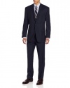 Calvin Klein Men's Navy Stripe Slim Fit Suit 40 Regular