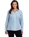 Jones New York Women's Plus-Size Long Sleeve Button Up Shirt