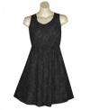 Plus Size Black Lace Tank Dress