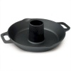 Emeril by All-Clad E9649064 Pre-Seasoned Cast Iron Vertical Poultry Roaster Cookware, Black