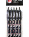 NFL New England Patriots Disposable Black Ink Click Pens, 5-Pack