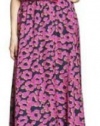 MM Couture V-Neck Pink Poppy Maxi Dress with Ruffle Detail