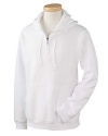Jerzees 8 oz. NuBlend(r) 50/50 Fleece Quarter-Zip Pullover Hood>3XL WHITE 994MR