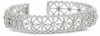 Judith Ripka Lace Sterling Silver and White Sapphire Cuff Bracelet, 6.9