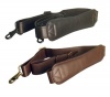 Winn Harness Leather Shoulder Strap w/Large Ergonomic Shoulder Pad. Black & Brown