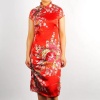Peony Tradition Mini Dress Cheongsam Red Available Sizes: 0, 2, 4, 6, 8, 10, 12