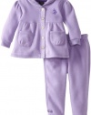 U.S. Polo Assn. Baby-Girls Infant Two Piece Fleece Set