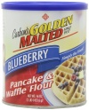 Golden Malted Pancake & Waffle Flour, Blueberry, 16-Ounce Cans (Pack of 4)